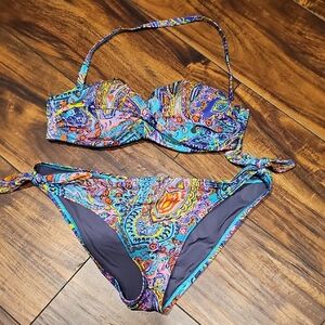 Paisley Print Bikini Set
